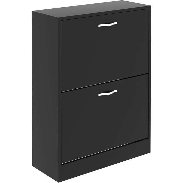 Чорна дерев'яна тумба Vida Designs Home Discount з 2 шухлядами для зберігання, меблі для вітальні