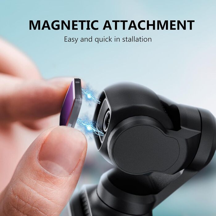 Набір фільтрів STARTRC для DJI Osmo Pocket 3 Creator Combo: CPL, ND 8, ND 16, ND 32, ND 64, ND256 (магнітні, версія з алюмінію)