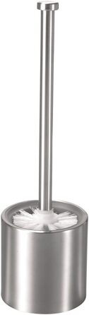 Набір для туалету Axentia з нержавіючої сталі - щітка, тримач та запасна щітка, дизайн, без свердління, 10 x 10 x 36 см
