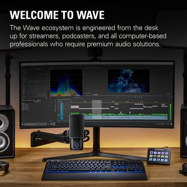 Elgato Wave Mic Arm LP White - Мікрофонна стійка Elgato Wave з низьким профілем, білий колір, для подкастів, стрімінгу, геймінгу та офісу