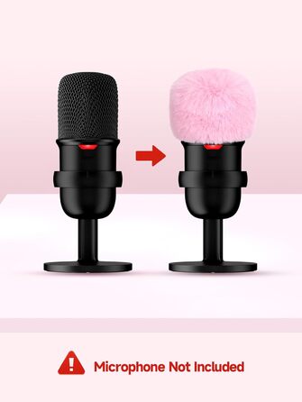 Кріплення для мікрофона Blue Yeti з поп-фільтром - Blue Yeti X, приховане кабельне підключення, кріплення-підставка Blue Yeti, для студії, подкастів, стрімінгу, YOUSHARES (вітрозахист, рожевий)