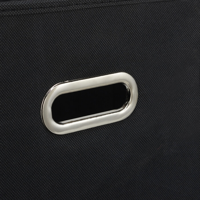 Set of 2 Black Storage Boxes