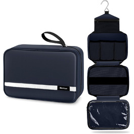 Сумка для туалетних речей Maliton: велика водонепроникна сумка для подорожей, спорту та басейну | 4 відділення | Складана | Navy Blue