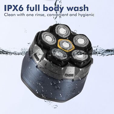 Електричний чоловічий голчастий тример ALLOMN для голизни, бездротовий, вологостійкий, з ротаційними лезами та магнітним голчастим блоком