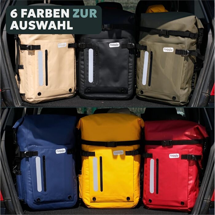 Waterproof Backpack, Versatile, Waterproof Bag, Dry Bag 20/30/45 L, with 3 Outer Pockets, Comfortable, RollTop, Beach, Boat, Kayak, Paddle, Canoe, Hiking, Camping, Fishing, Motorcycle