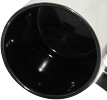 MR.R Sublimation Blanks, Dishwasher-Safe Ceramic Coffee Mugs with Black Color, Inner Cup and Handle, Drinking Cup, Cup for Milk, Tea, Cola, Water, 11 oz, Set of 6