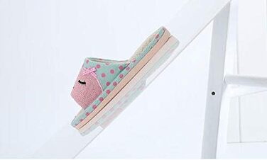 Тапочки дитячі халатні AioTio, халатні, японський стиль, рожеві, з мультфільмом, антиковзаючі, теплі, подарунок (38/39 EU)