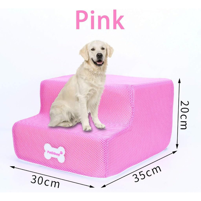 Сходинки для собак на 2 щаблі для ліжка та дивану, 20 см, широкі, для маленьких, старих, великих собак та котів, антиковзні, миючі