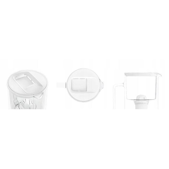 Скляний фільтр-кувшин Wessper D2 BOROSILICATE 3л, білий + фільтр