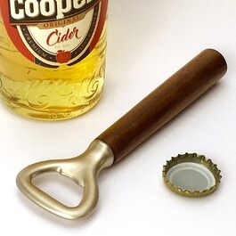 KokosnussEisen® - Premium Bottle Opener/Cap Lifter - Walnut Wood Handle - Made in Germany