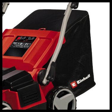 Einhell Electric Scarifier-Aerator GE-SA 1435/1 (1.4 kW, 35 cm working width, 4-stage depth adjustment, 28 L collection bag)