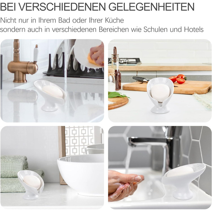 Керамічна мильниця Umlaca, мильниця для душу, підставка для мила, самозливна, листяна форма, вінтаж, для кухні, ванної кімнати, душа, білий мармур, сірий мармур