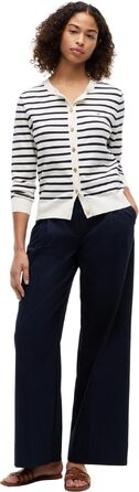 Кардиган жіночий Tommy Hilfiger Jerey Fine з ґудзиками, темно-синій/бежевий (S)