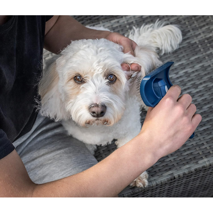 Щітка Mikki Slicker для вирівнювання шерсті собак та цуценят, для пуделів та їх схрещень (Cockapoo, Labradoodle, Cavapoo, Maltipoo, Golden Doodle)