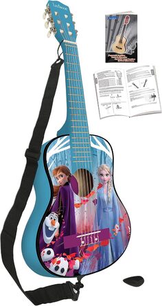 Гітара Lexibook Akustikgitarre K2200 Disney Frozen - дерев'яна, 36'', з навчальною інструкцією та чохлом