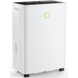 Електричний осушувач повітря 12л/24г з автоматичним та безперервним зливом (шланг у комплекті), для спалень та підвалів, LED-дисплей, тихий з таймером