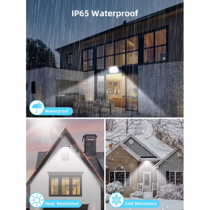 LED Flood Light Outdoor with Plug 100W, 3000K/4500K/6500K Dimmable LED Spotlight, 10000LM Super Bright LED Floodlight, IP66 Waterproof LED Spotlight Outdoor Floodlight for Yard Garden Sports Field