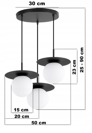 Підвісна люстра Elko-Lighting Nox — 3 точки освітлення, цоколь E27
