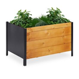 Relaxdays Підняте ліжко Wood
