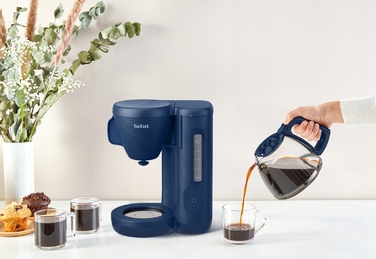 Крапельна кавоварка Tefal, скляний глек, 1000 Вт