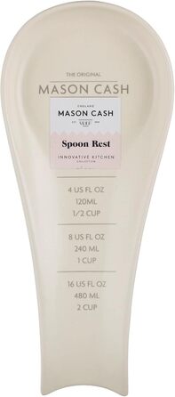 Mason Cash Innovative Kitchen Spoon Rest, Ceramic, 11 x 25 x 3 cm, 2008.190, Beige