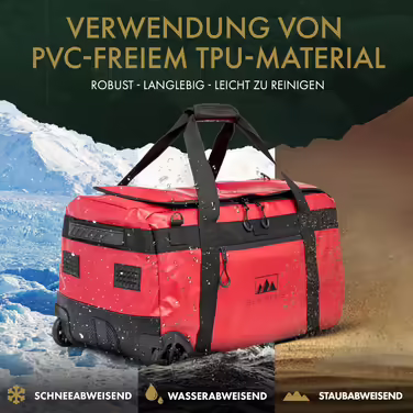 BEN NEVIS ORIGINAL 80L Travel Bag with Wheels – XXL Foldable Travel & Sports Bag, Water-Repellent, Robust & Space-Saving