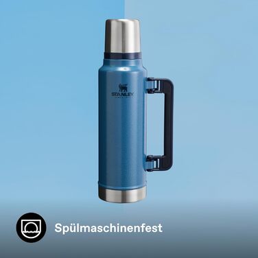 Термос Stanley Classic Legendary, 1420 мл, зелений (Hammertone Lake), нержавіюча сталь, BPA-Free, для гарячих та холодних напоїв