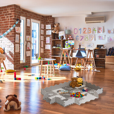 Relaxdays Dinosaur Puzzle Mat with Border