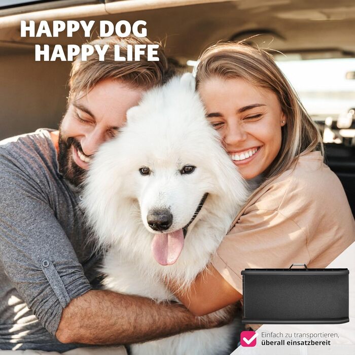 Рампа для собак Tectake®: складна, неслизька, до 90 кг, захист багажника, для авто, ліжка, дивану та сходів