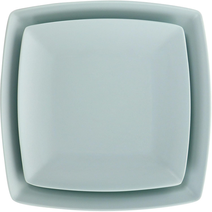 Набір посуду Gibson Home Soho Grayson, 16-ти частинний, квадратний, меламін, м'ятний