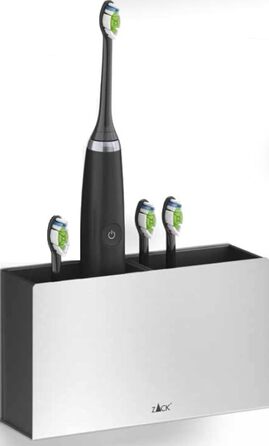ZACK Potes Toothbrush Holder 16.5x6x9.6cm Matt Chrome
