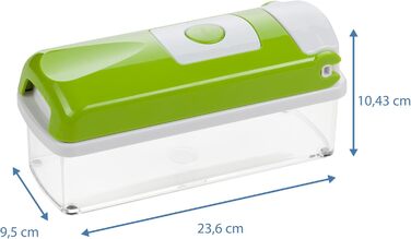 Набір Genius Nicer Dicer Smart 6-елементів: овочерізалка для кубиків, стрічок, скибочок, соломки та чвертей. Зручний подрібнювач цибулі з телевізійної реклами Kiwi.