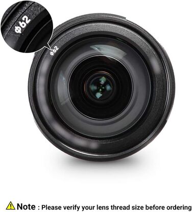 Фільтр JJC Glas-Stern 62mm (4/6/8 променів) для Sony A7/A7C/A7R/A7S/A9 + об'єктив Sony FE 90mm F2.8 Macro G OSS та інші об'єктиви з різьбою 62mm
