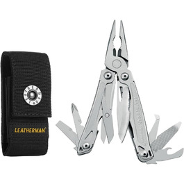 Leatherman Wingman Multi-Tool - 14 Tools for Every Situation - Stainless Steel, with Nylon Holster