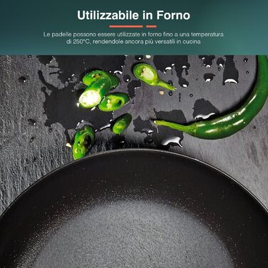 Набір антипригарних сковорідок Avilia (4 шт., 16-28 см) з покриттям AM Salus Hard System, ізольовані ручки, Made in Italy