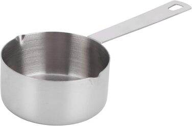 FBHappiness Stainless Steel 304 Measuring Cup, Metal Measuring Spoon, Baking Measuring Spoon with Scale, Cake Measuring Spoon for the Kitchen, Household Scale (Size: 1/3 Cup 80 ml) (1/3 Cup 80 ml)