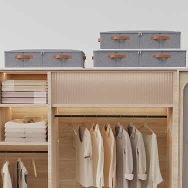 Комод-органайзер під ліжко Yawinhe (2 шт.), коробка для зберігання під ліжко з фетру, складана сумка для зберігання з прозорою кришкою та ручками, для спальні, 80x40x15 см