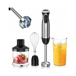 Погружний блендер Bonsenkitchen HB3203 1000 Вт, сріблястий/сірий