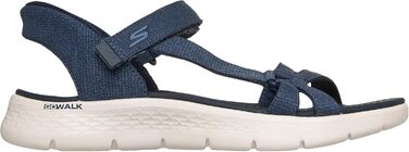 Сандалі жіночі Skechers Go Walk Flex Illuminate Hands Free Slip-ins Navy 39 EU - Зручні повсякденні сандалі