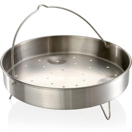 Каструля-скороварка Tescoma ULTIMA 4 л з індукційним дном, 4-разова безпека, з індикатором тиску та ситом