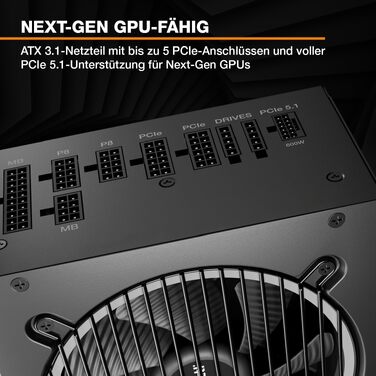 Блок живлення be quiet! Pure Power 13 M 750W, ATX 3.1, 80+ Gold, повністю модульний