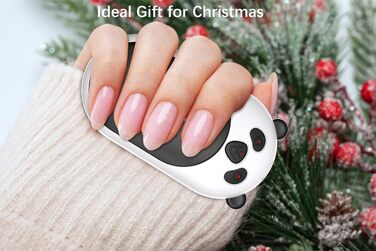 Електричний грієчка для рук, перезаряджається, 6000 mAh, USB, портативний, для жінок та чоловіків, для відпочинку на природі, кемпінгу, полювання, гольфу, Panda, чорний