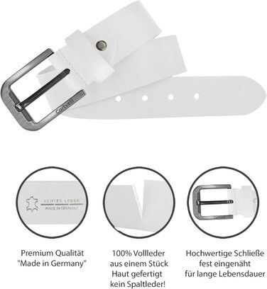Чоловічий шкіряний ремінь преміум-якості, виготовлений у Німеччині, з подарунковою коробкою. Ширина 40 мм. Зверніть увагу на таблицю розмірів.