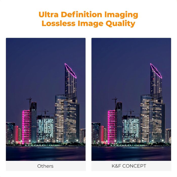 Фільтр K&F Concept Nano-X Natural Night для астрофотографії (62mm) - зменшує засвітлення