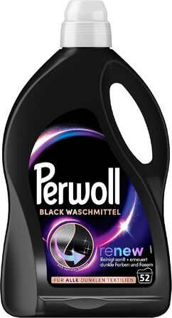 Рідкий засіб для прання Perwoll Renew Black для темного одягу, відновлення кольору та волокон, 80 прань