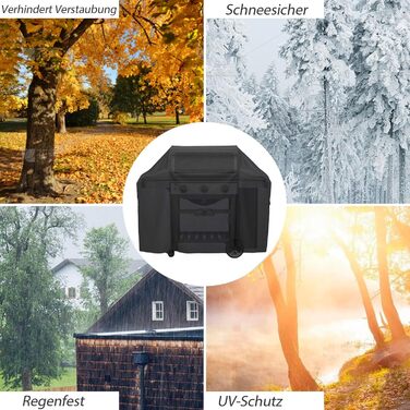 Чохол для гриля Weber Spirit 300, 130x45x107 см, захисна водонепроникна накидка, UV-захист, для моделей E310/E315/E330