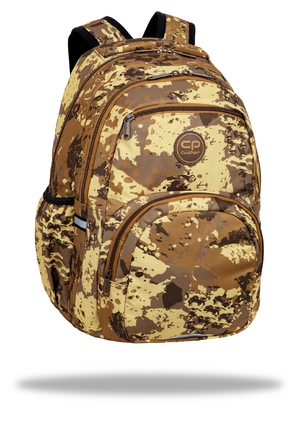 Багатовідсінковий шкільний рюкзак CoolPack, відтінки коричневого та бежевого, 26 л
