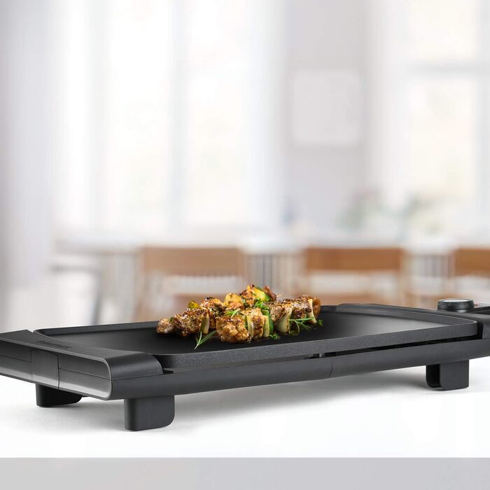 Електрогриль Taurus Steakmax 2200W з антипригарним покриттям, 49 x 27 см, з піддоном для жиру, чорний | 2200W