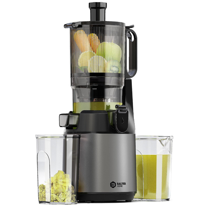 Шнекова соковижималка Balter Slow Juicer для овочів та фруктів, 300 Вт, широке горло 135 мм, без BPA, низький рівень шуму