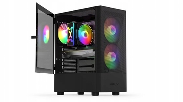 Корпус Krux Vako RGB Midi Tower, чорний